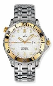 Omega Seamaster Diver 300M Quartz 41 Stainless Steel / Yellow Gold / White / Bracelet 2442.20.00 (24422000)